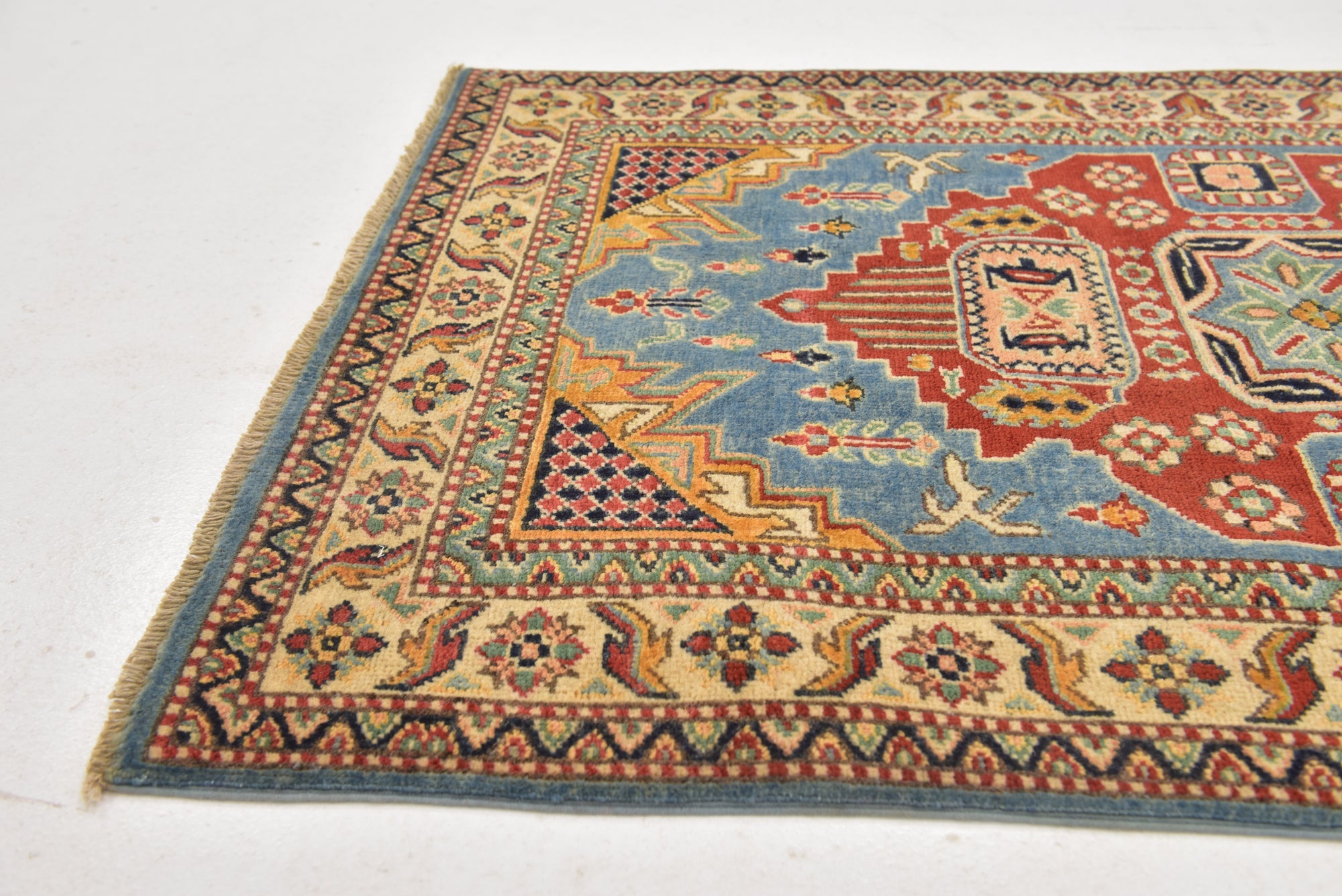 3' x 5' Hand Knotted Kazak Rug