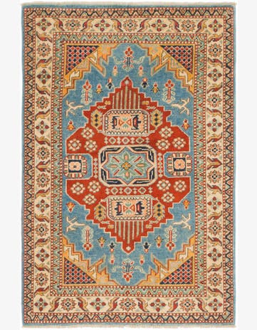 3' x 5' Hand Knotted Kazak Rug