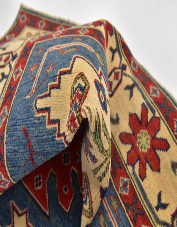 Detail image of 4' x 6' Hand Knotted Kazak Rug