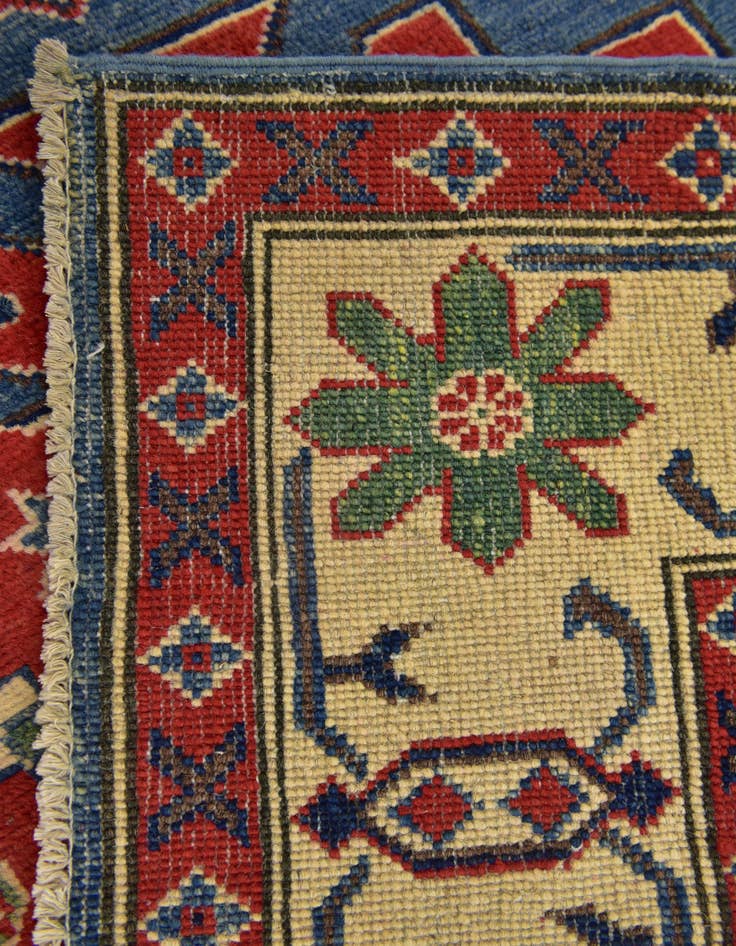 Detail image of 4' x 6' Hand Knotted Kazak Rug