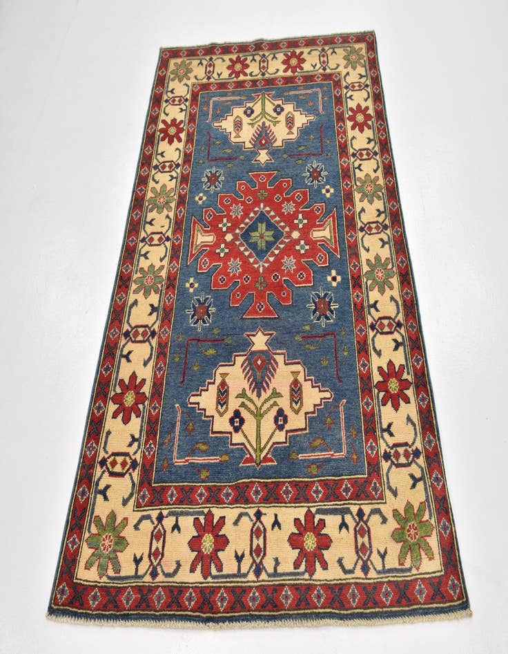 Detail image of 4' x 6' Hand Knotted Kazak Rug