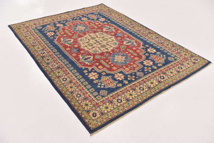 5' x 6' 10 Hand Knotted Kazak Rug