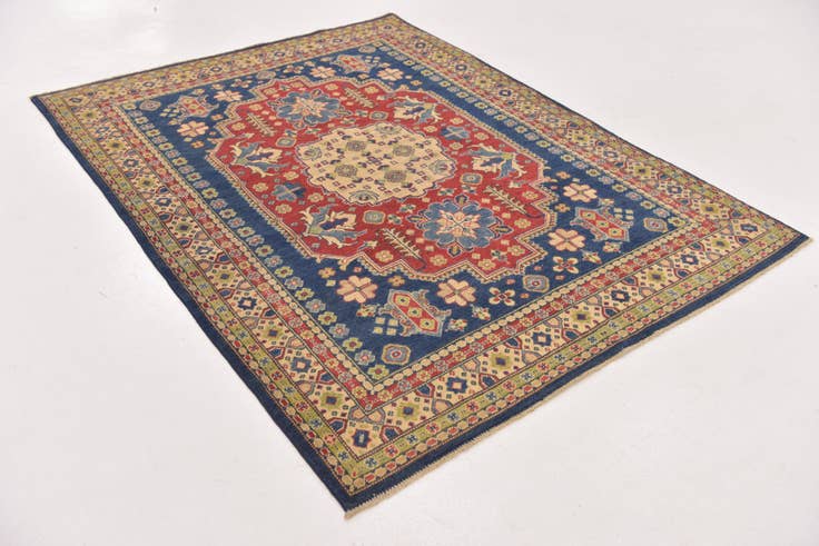 Detail image of 5' x 6' 10 Hand Knotted Kazak Rug