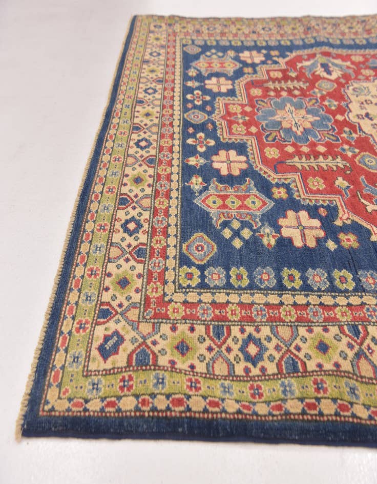 Detail image of 5' x 6' 10 Hand Knotted Kazak Rug