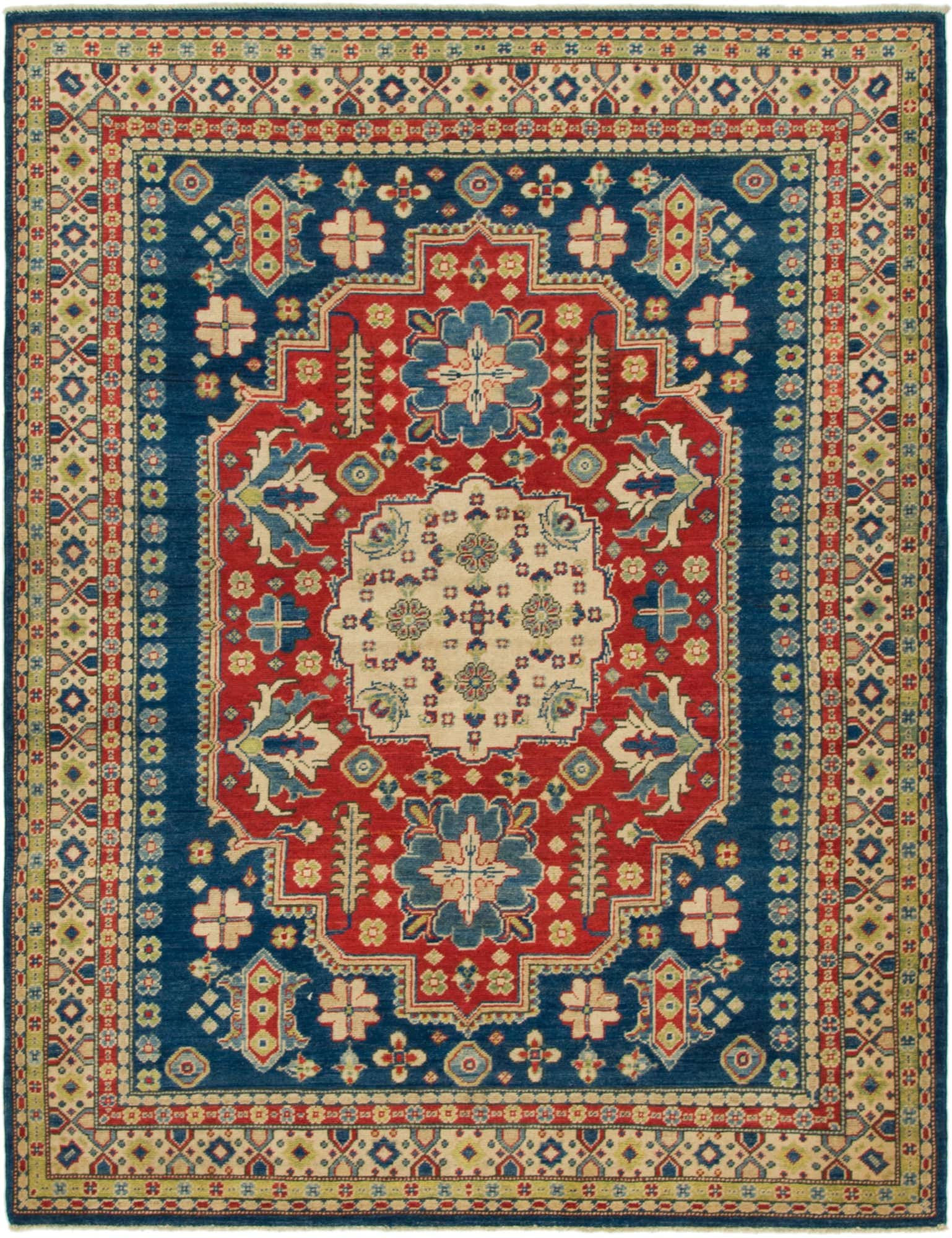 5' x 6' 10 Hand Knotted Kazak Rug