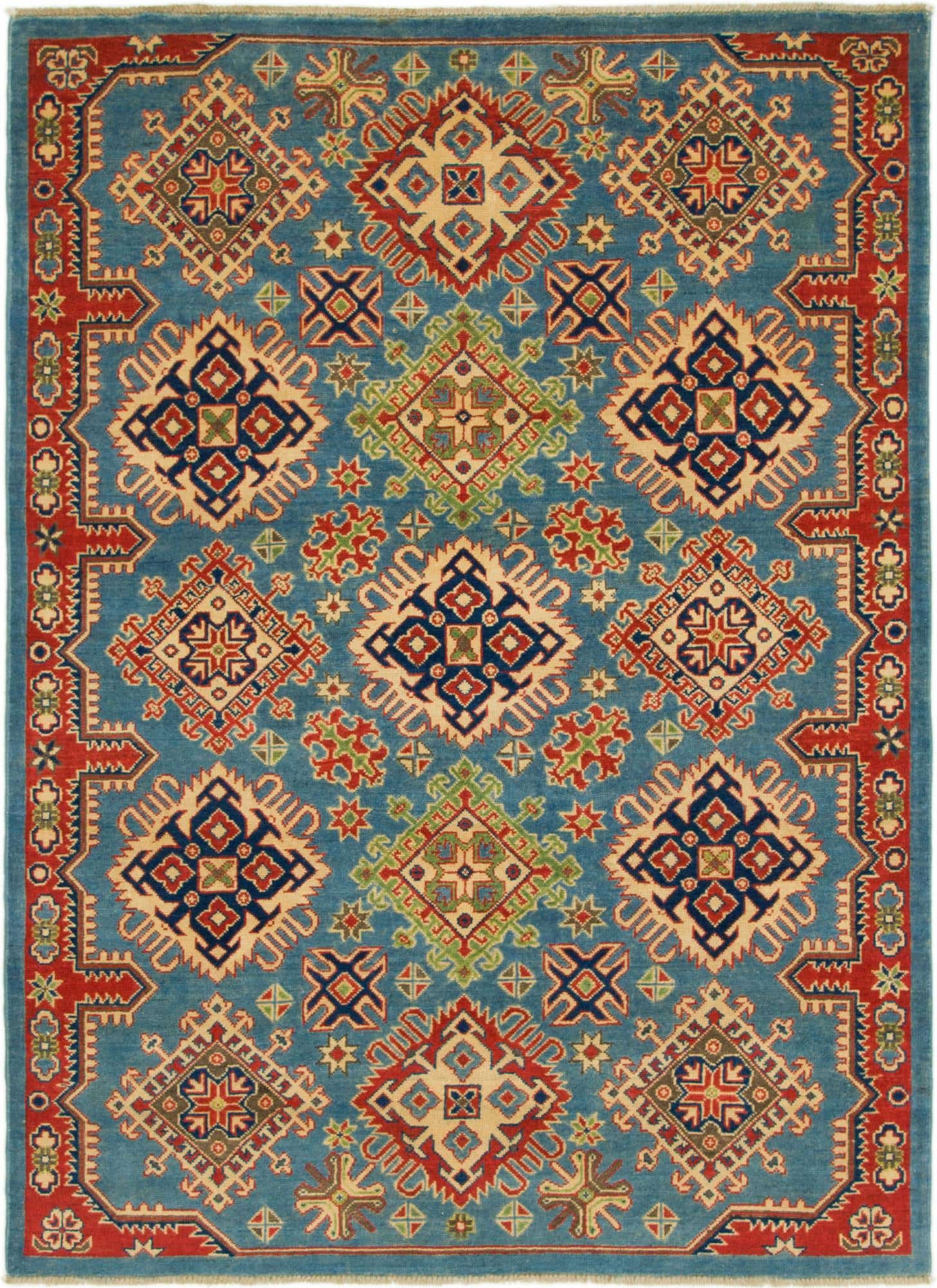 5' x 7' Hand Knotted Kazak Rug