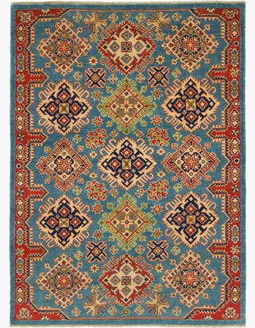 5' x 7' Hand Knotted Kazak Rug