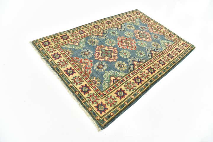 2' 7 x 4' Hand Knotted Kazak Rug