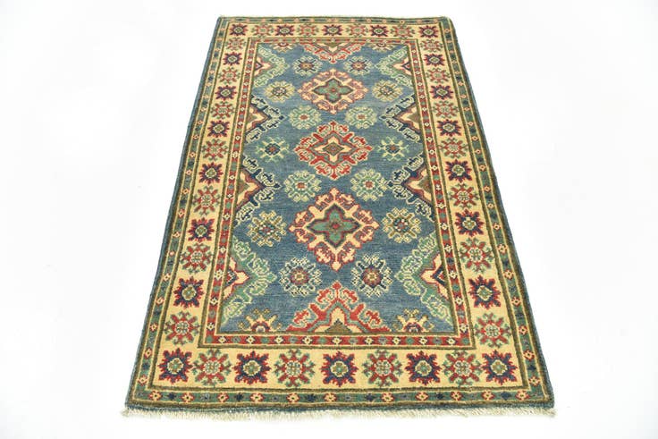 Detail image of 2' 7 x 4' Hand Knotted Kazak Rug