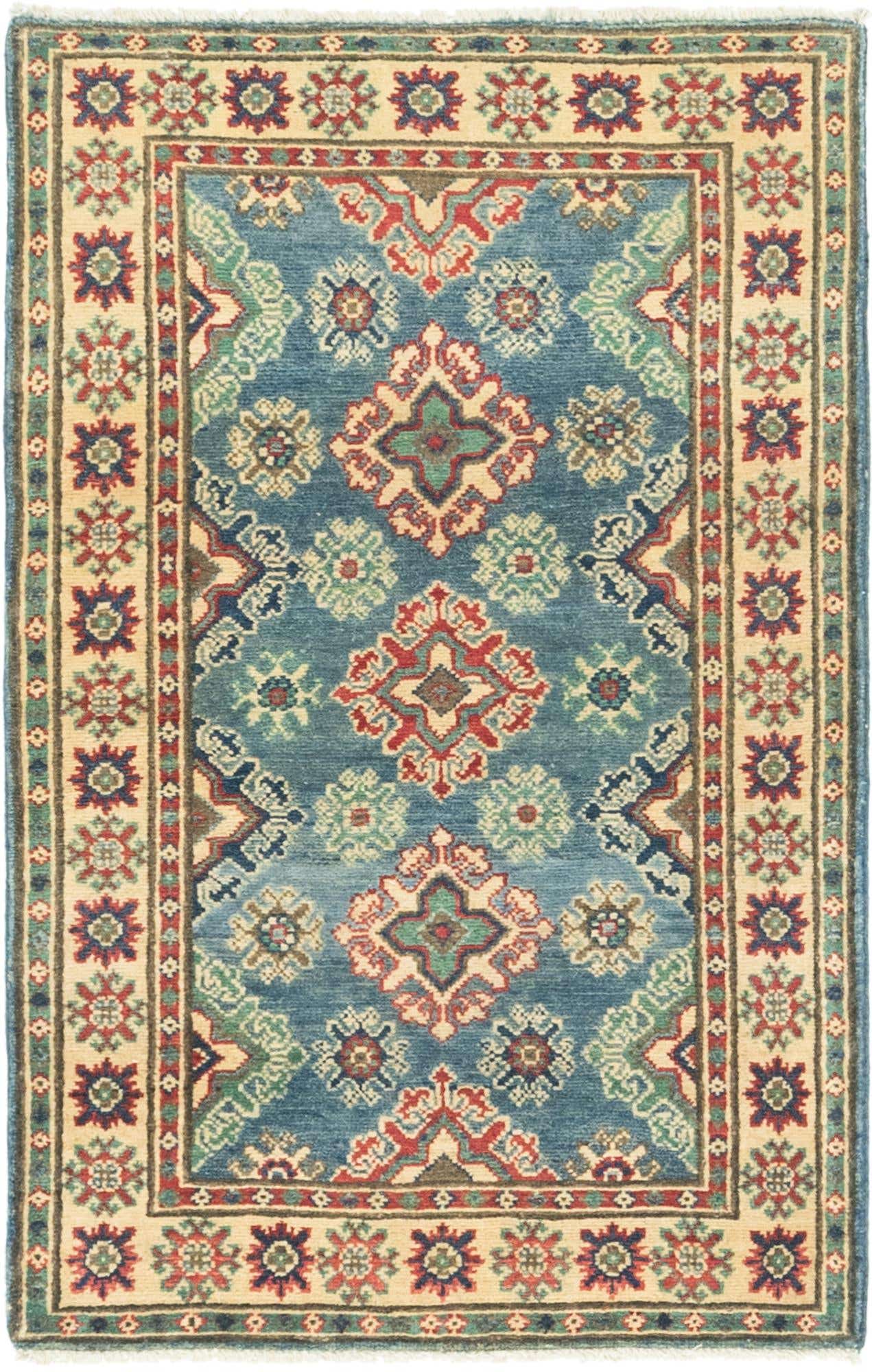2' 7 x 4' Hand Knotted Kazak Rug