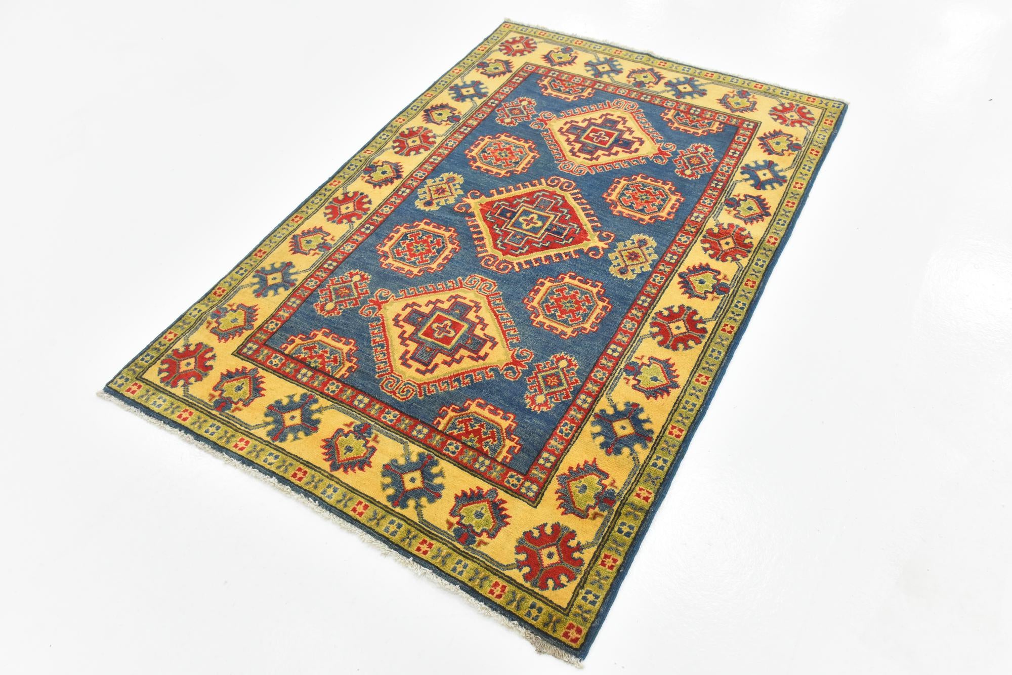 3' 10 x 6' Hand Knotted Kazak Rug