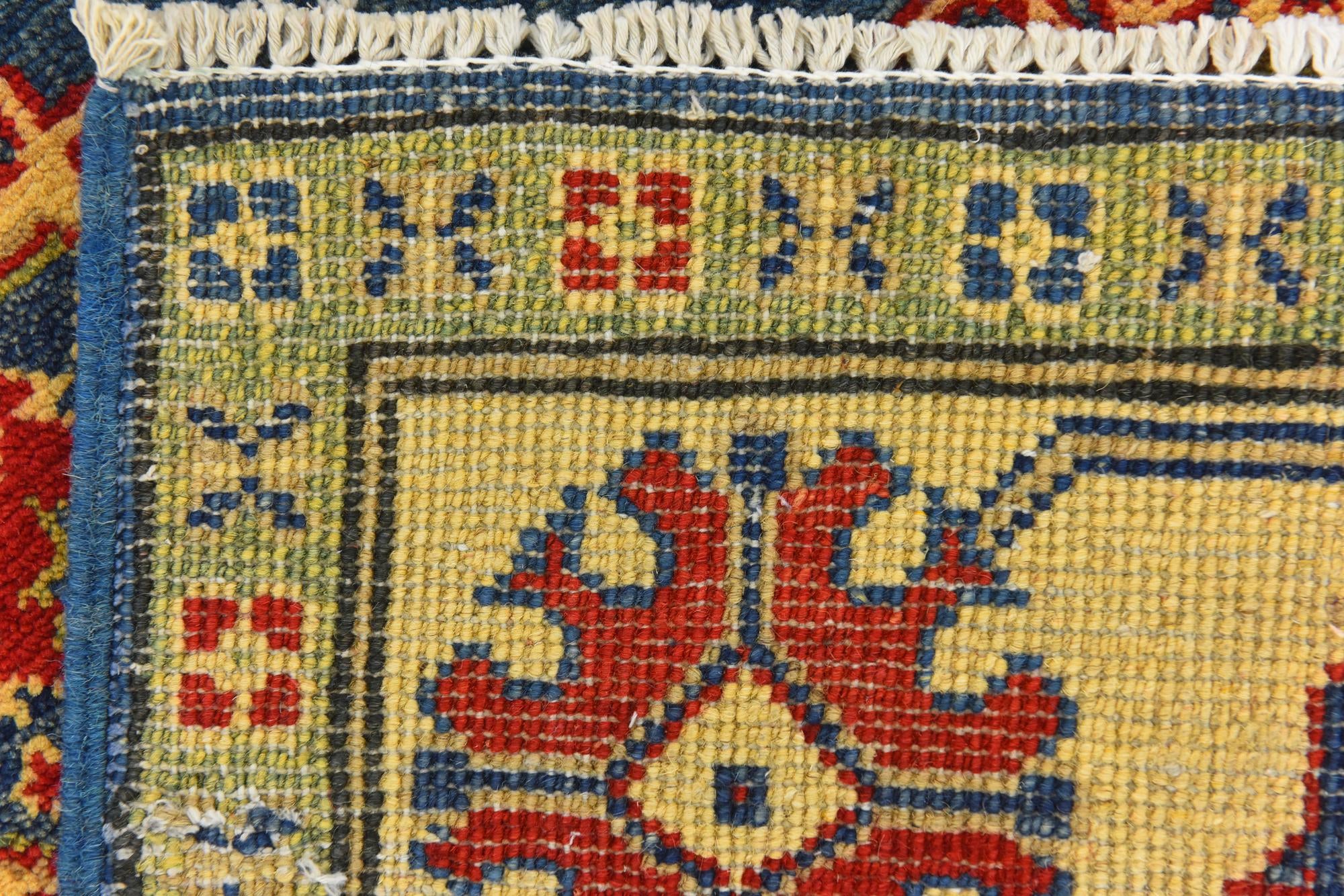 3' 10 x 6' Hand Knotted Kazak Rug