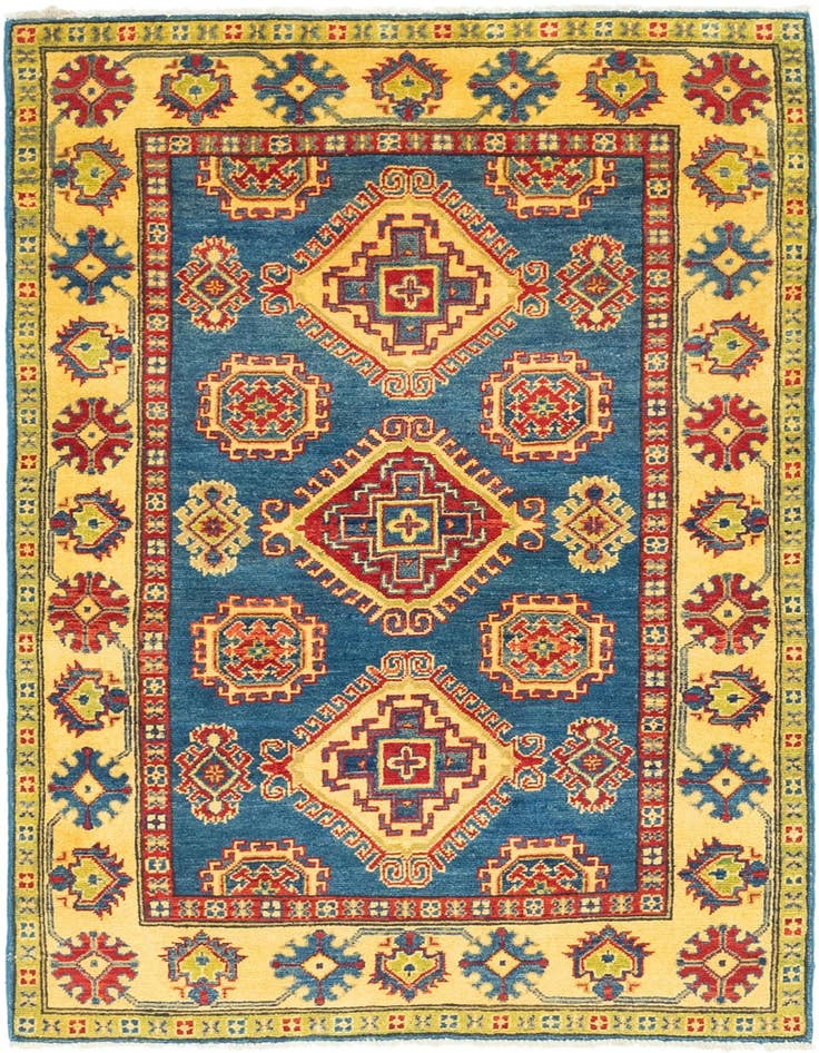 Detail image of 3' 10 x 6' Hand Knotted Kazak Rug