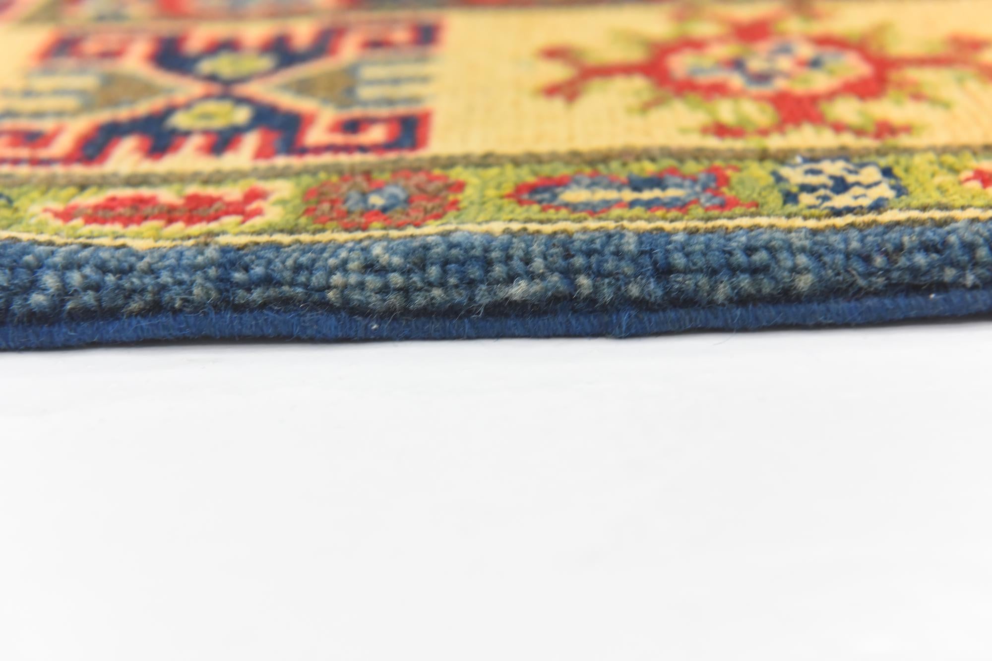 4' 3 x 5' 5 Hand Knotted Kazak Rug