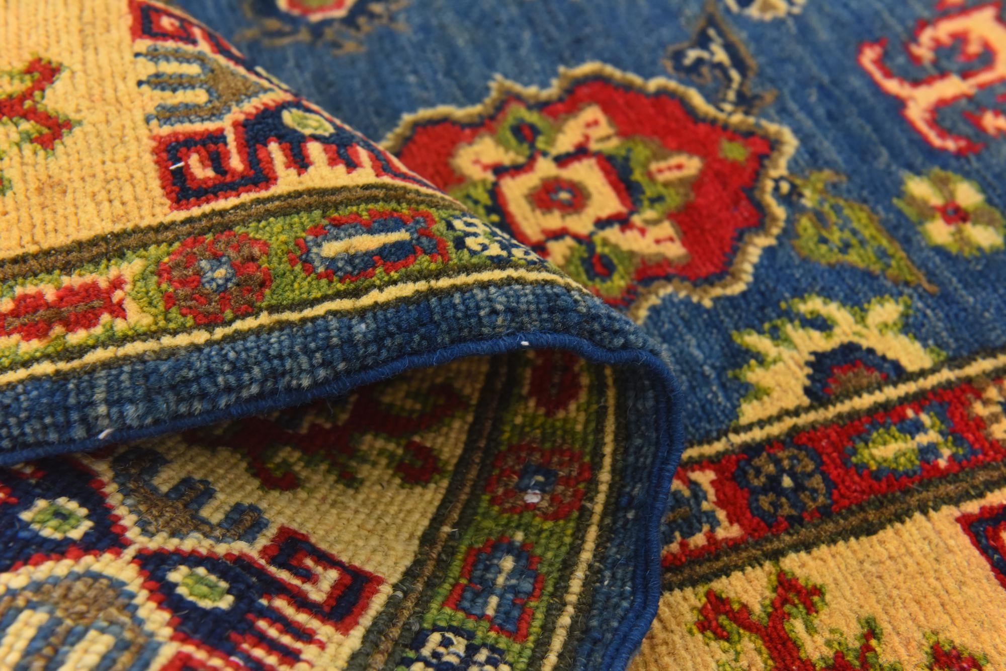4' 3 x 5' 5 Hand Knotted Kazak Rug