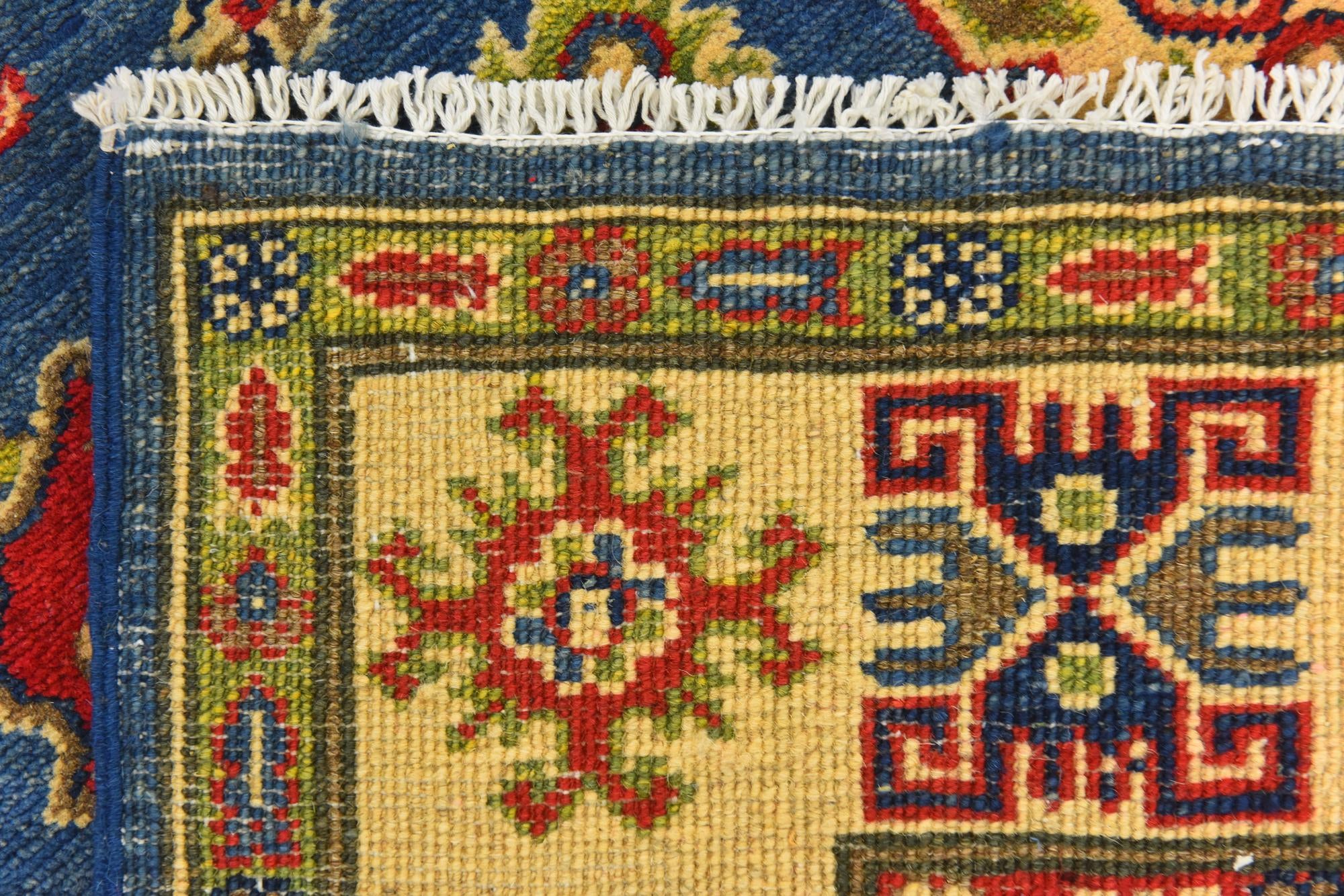 4' 3 x 5' 5 Hand Knotted Kazak Rug
