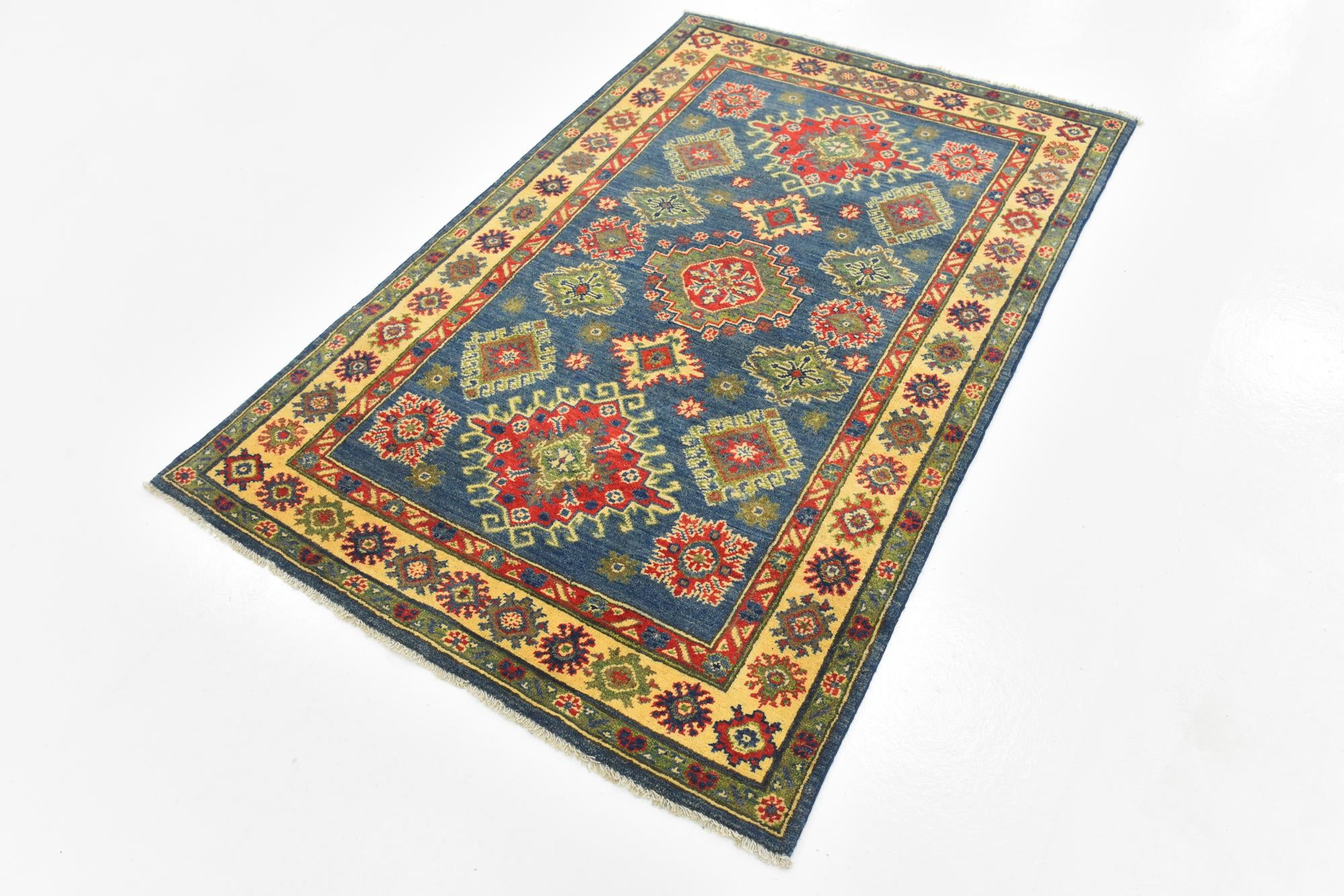 3' 10 x 6' Hand Knotted Kazak Rug