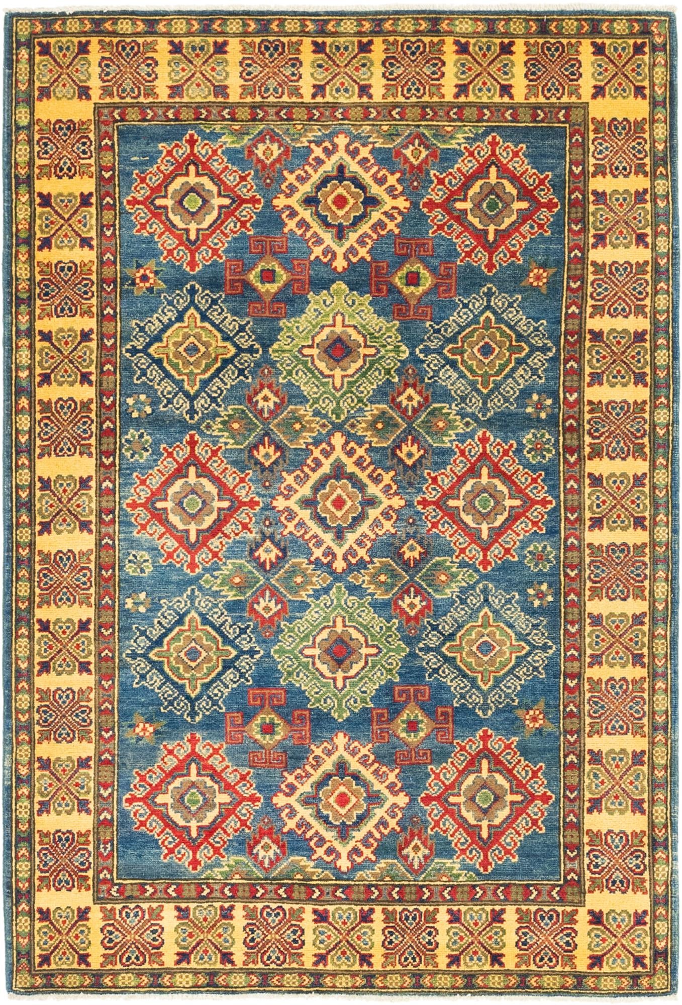 4' 2 x 6' 2 Hand Knotted Kazak Rug