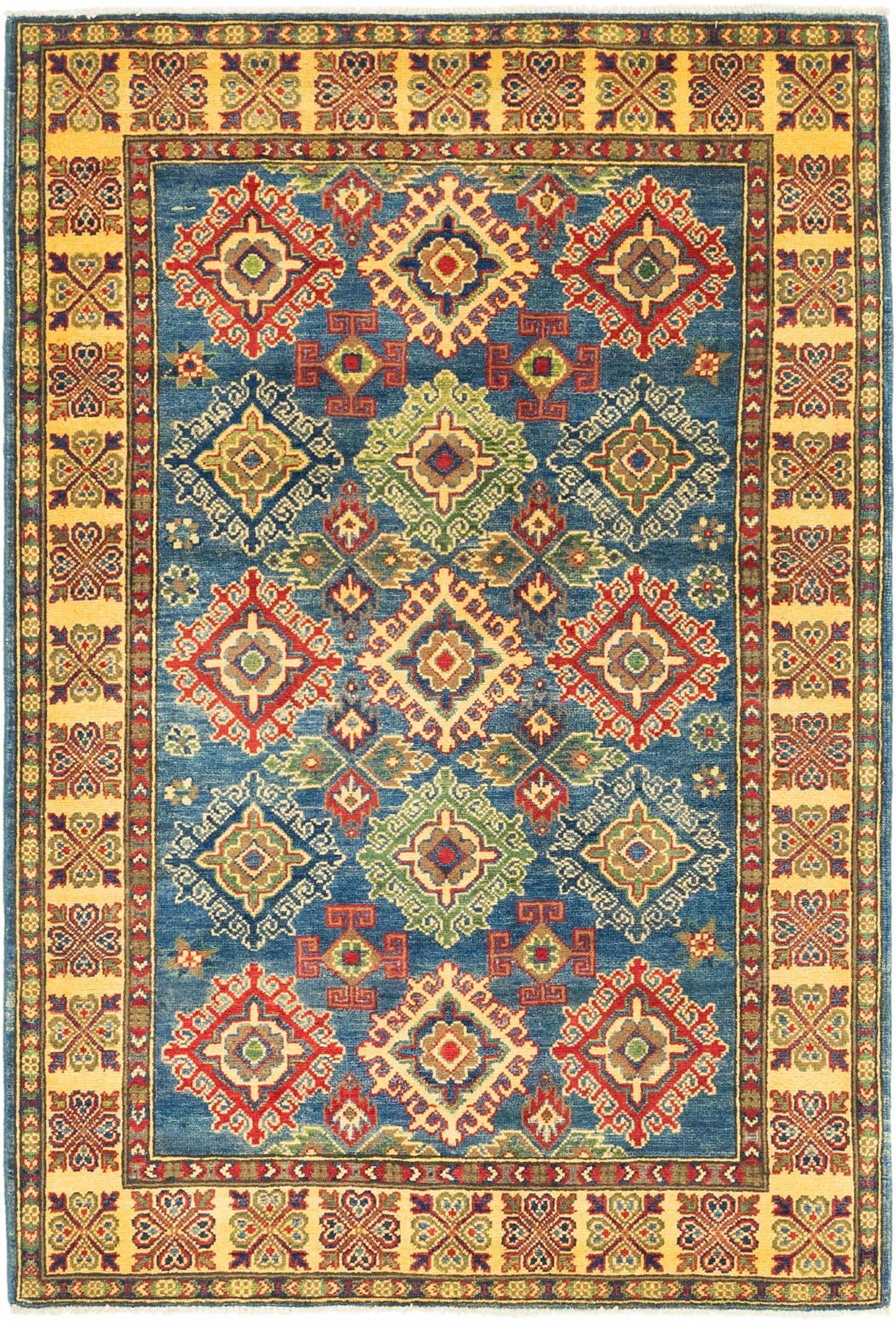 4' 2 x 6' 2 Hand Knotted Kazak Rug