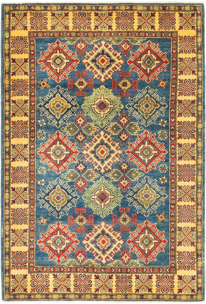 4' 2 x 6' 2 Hand Knotted Kazak Rug