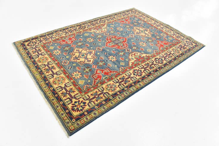 Detail image of 4' x 6' Hand Knotted Kazak Rug