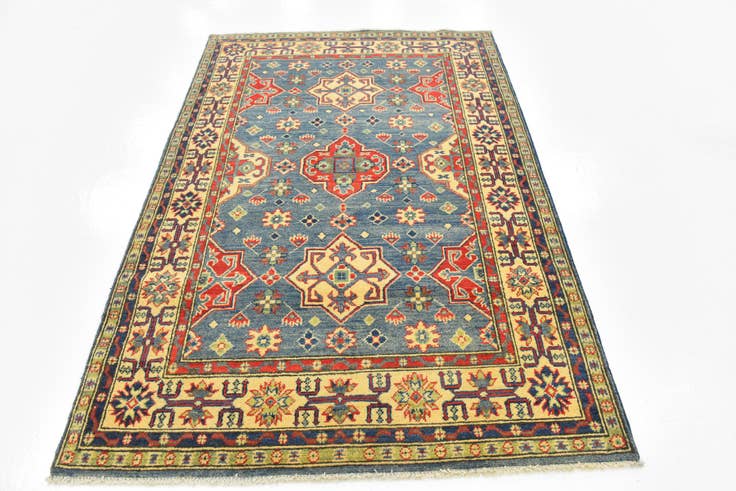 Detail image of 4' x 6' Hand Knotted Kazak Rug