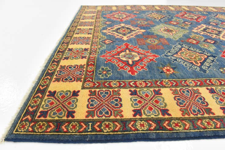 Detail image of 5' 2 x 6' 10 Hand Knotted Kazak Rug