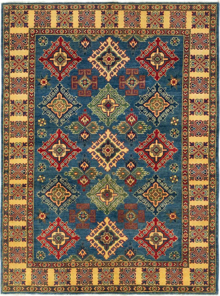 5' 2 x 6' 10 Hand Knotted Kazak Rug