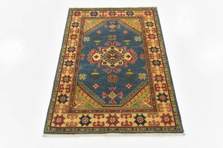 Detail image of 2' 8 x 4' Hand Knotted Kazak Rug