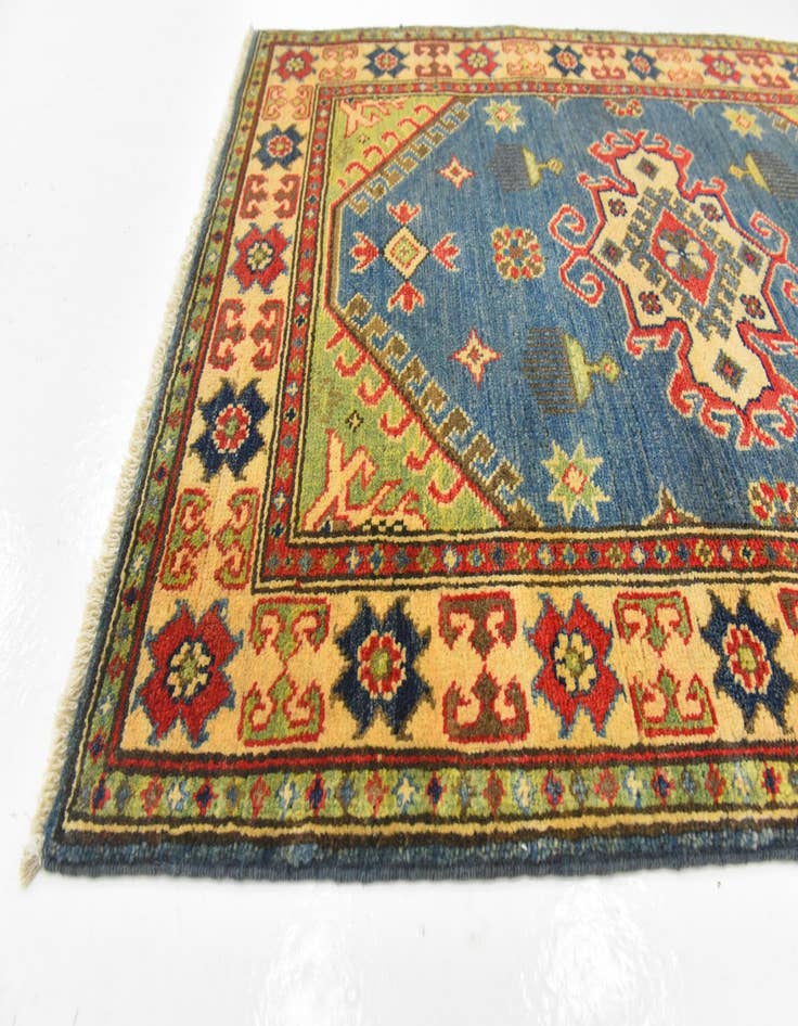 Detail image of 2' 8 x 4'  Hand Knotted Kazak Rug