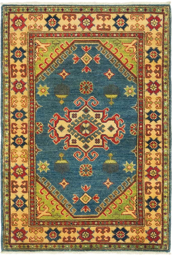 2' 8 x 4' Hand Knotted Kazak Rug