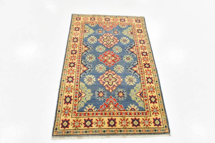 Detail image of 2' 7 x 4' 1 Hand Knotted Kazak Rug