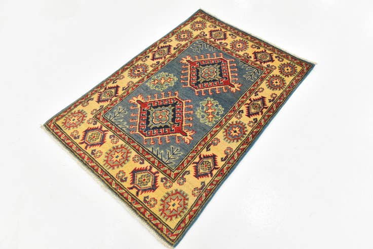 Detail image of 2' 7 x 3' 9 Hand Knotted Kazak Rug