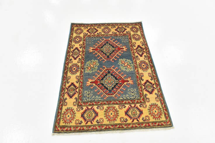 Detail image of 2' 7 x 3' 9 Hand Knotted Kazak Rug