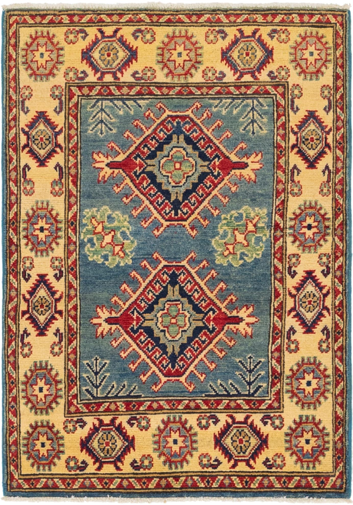 2' 7 x 3' 9 Hand Knotted Kazak Rug