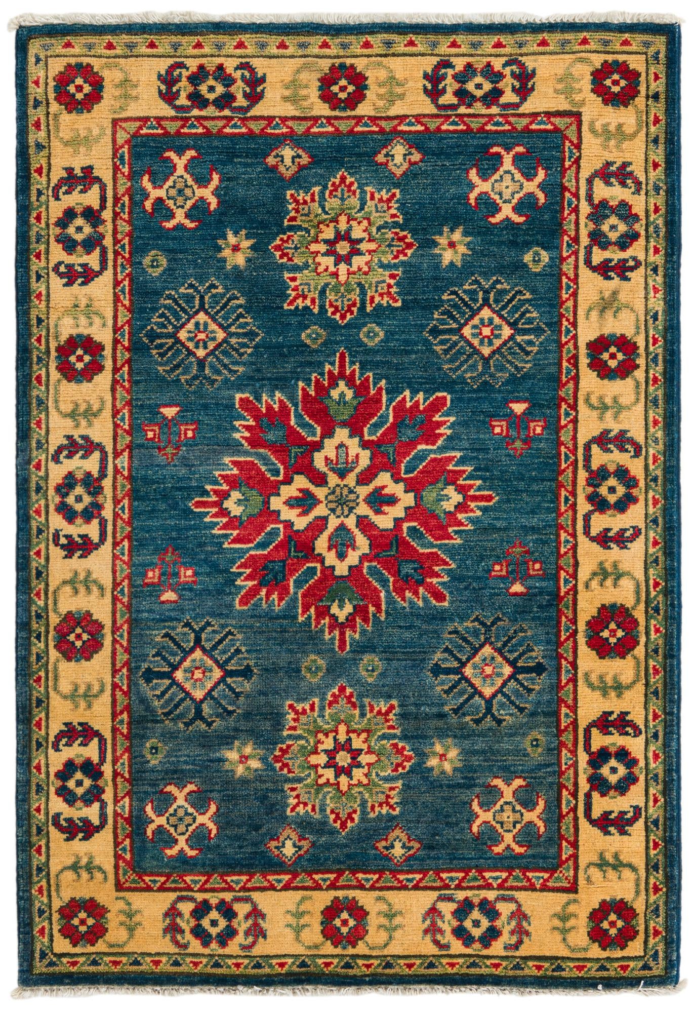 2' 10 x 4' 2 Hand Knotted Kazak Rug