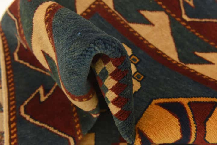 3' 2 x 4' 6 Hand Knotted Kazak Rug