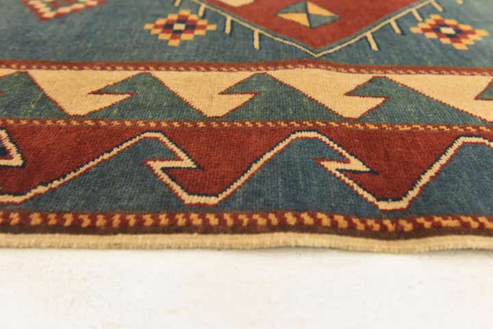 3' 2 x 4' 6 Hand Knotted Kazak Rug