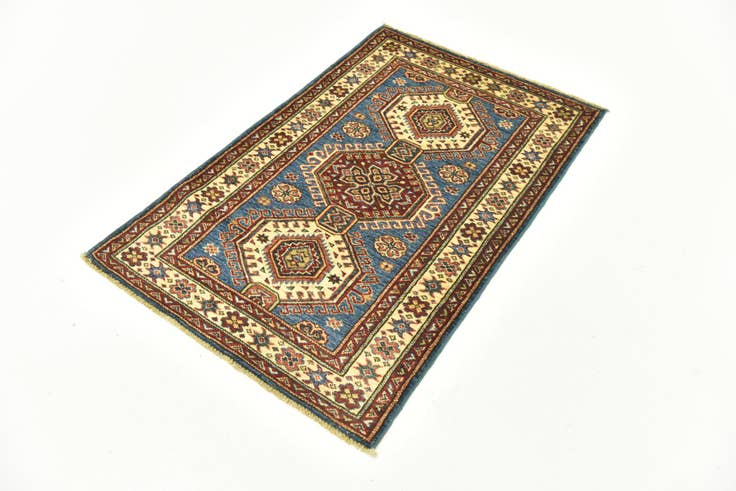 Detail image of 2' 8 x 4' 2 Hand Knotted Kazak Oriental Rug