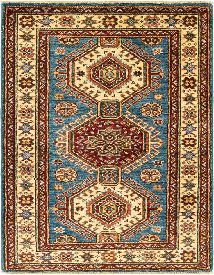 Detail image of 2' 8 x 4' 2 Hand Knotted Kazak Oriental Rug