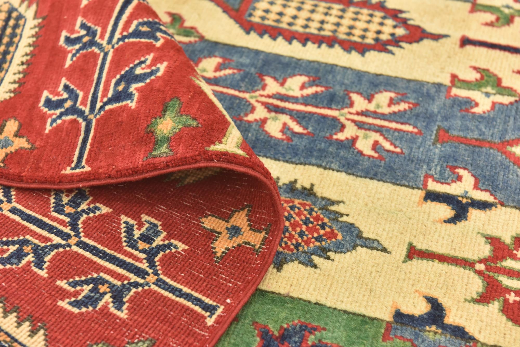 5' 6 x 8' Hand Knotted Kazak Rug