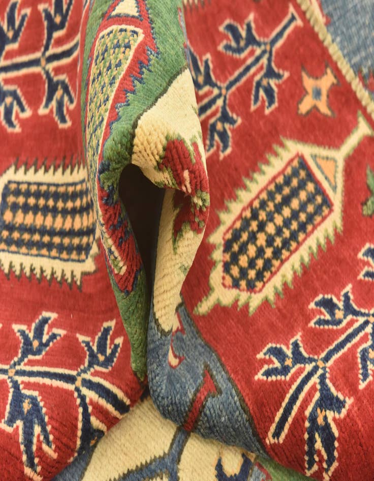 Detail image of 5' 6 x 8'  Hand Knotted Kazak Rug