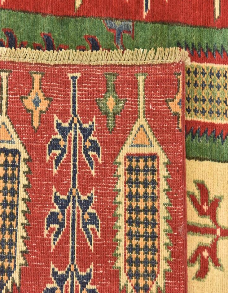 Detail image of 5' 6 x 8'  Hand Knotted Kazak Rug