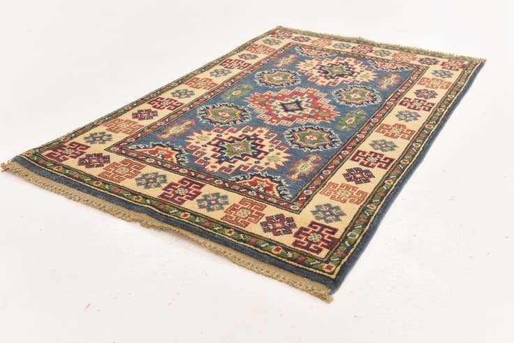 Detail image of 2' 8 x 4' 2 Hand Knotted Kazak Rug