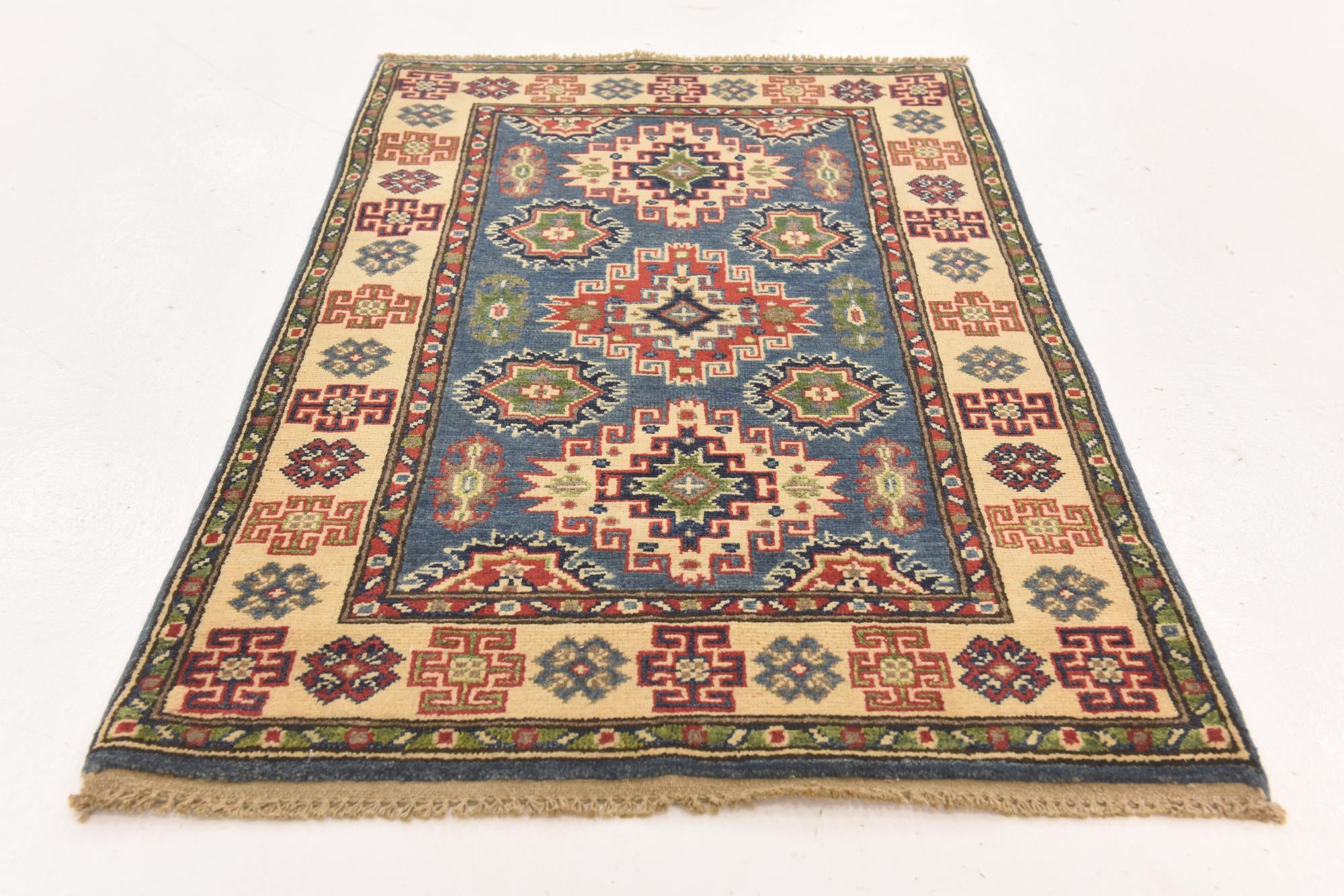 80cm x 125cm anudado a mano Kazak Alfombra