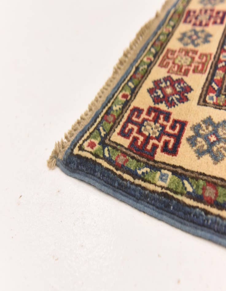 Detail image of 2' 8 x 4' 2  Hand Knotted Kazak Rug
