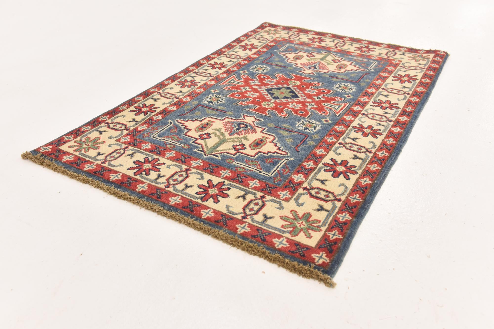 2' 8 x 4' 2 Hand Knotted Kazak Rug
