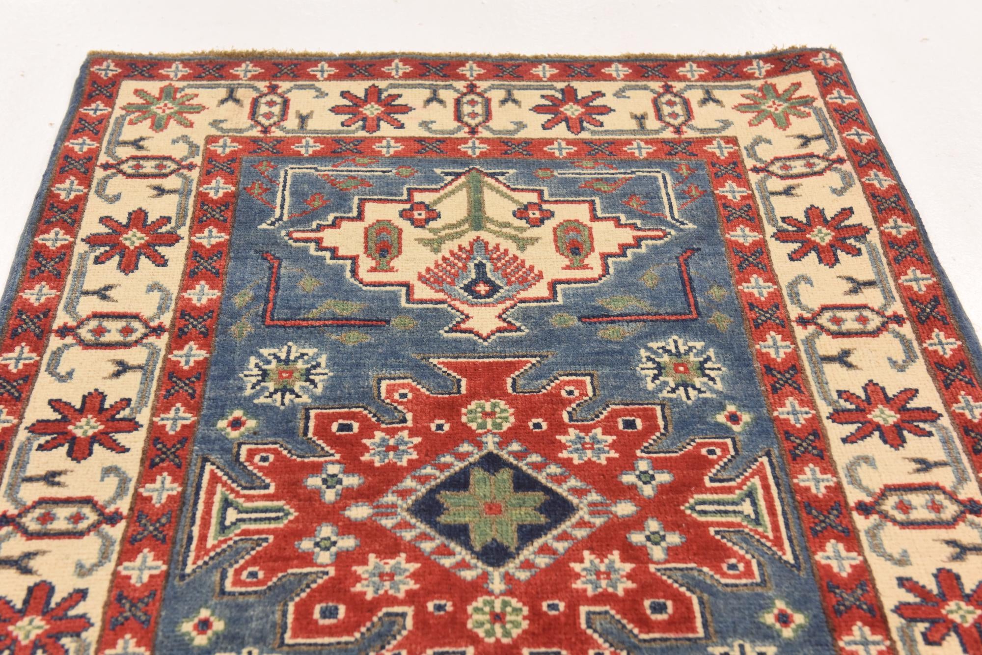 2' 8 x 4' 2 Hand Knotted Kazak Rug