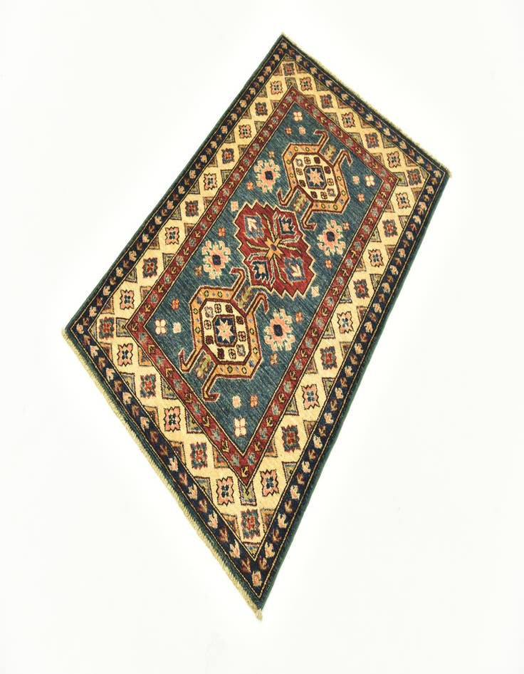 Detail image of 2' 8 x 4'  Hand Knotted Kazak Oriental Rug