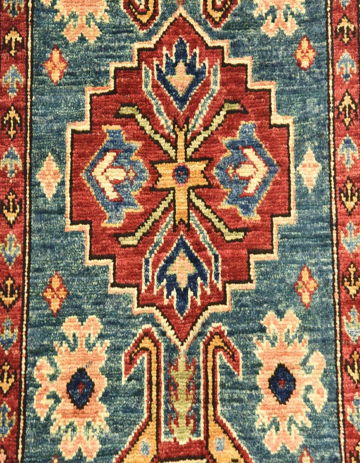 Detail image of 2' 8 x 4'  Hand Knotted Kazak Oriental Rug
